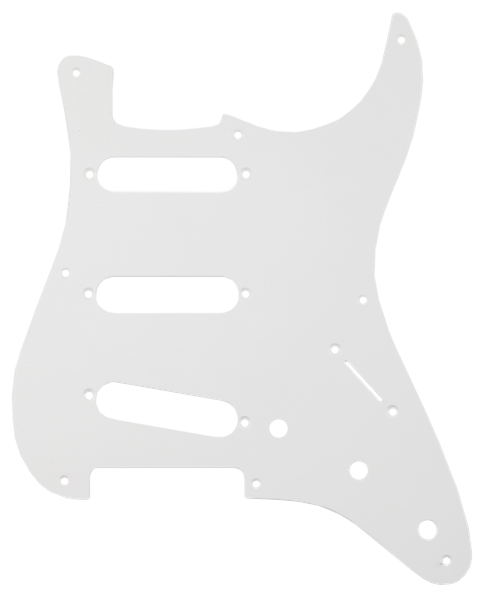 Pure Vintage Pickguard, '56/'59 Stratocaster®, 8-Hole Mount, Eggshell, 1-Ply