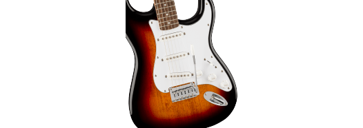 Squier Affinity Series® Stratocaster® Laurel Fingerboard, White Pickguard, 3-Color Sunburst