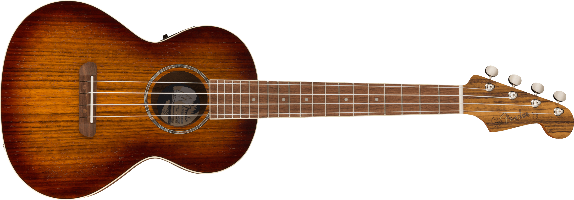 Fender Rincon Tenor Ukulele, Walnut Fingerboard, Aged Cognac Burst