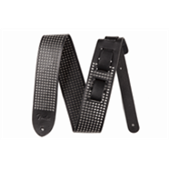 Fender 2.5" Leather Small Rivets Strap, Black