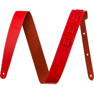 Fender 2" Essentials Leather Strap, Red