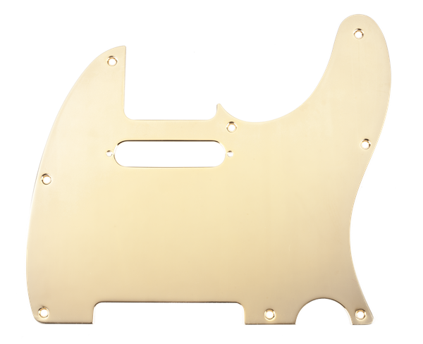 Telecaster® Pickguard, 8-Hole Mount, Gold-Plated, 1-Ply