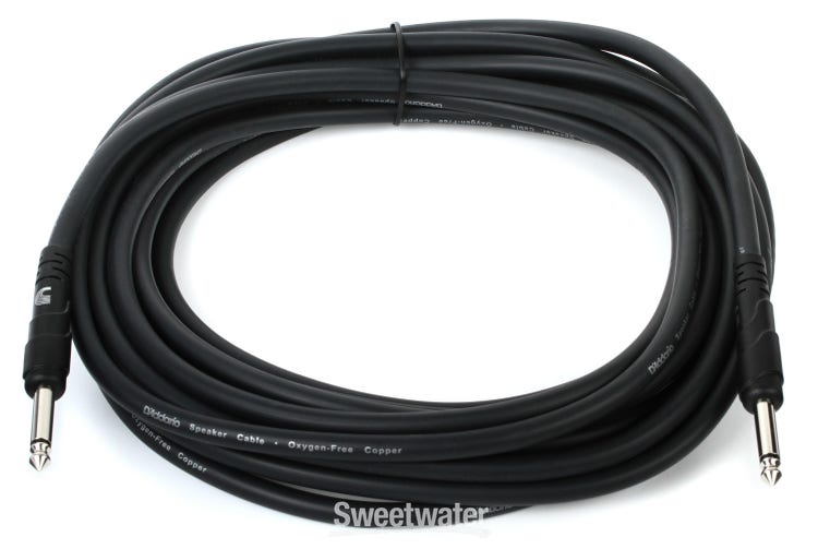 D'Addario Classic Series 1/4 inch TS to 1/4 inch TS Speaker Cables - 25 foot