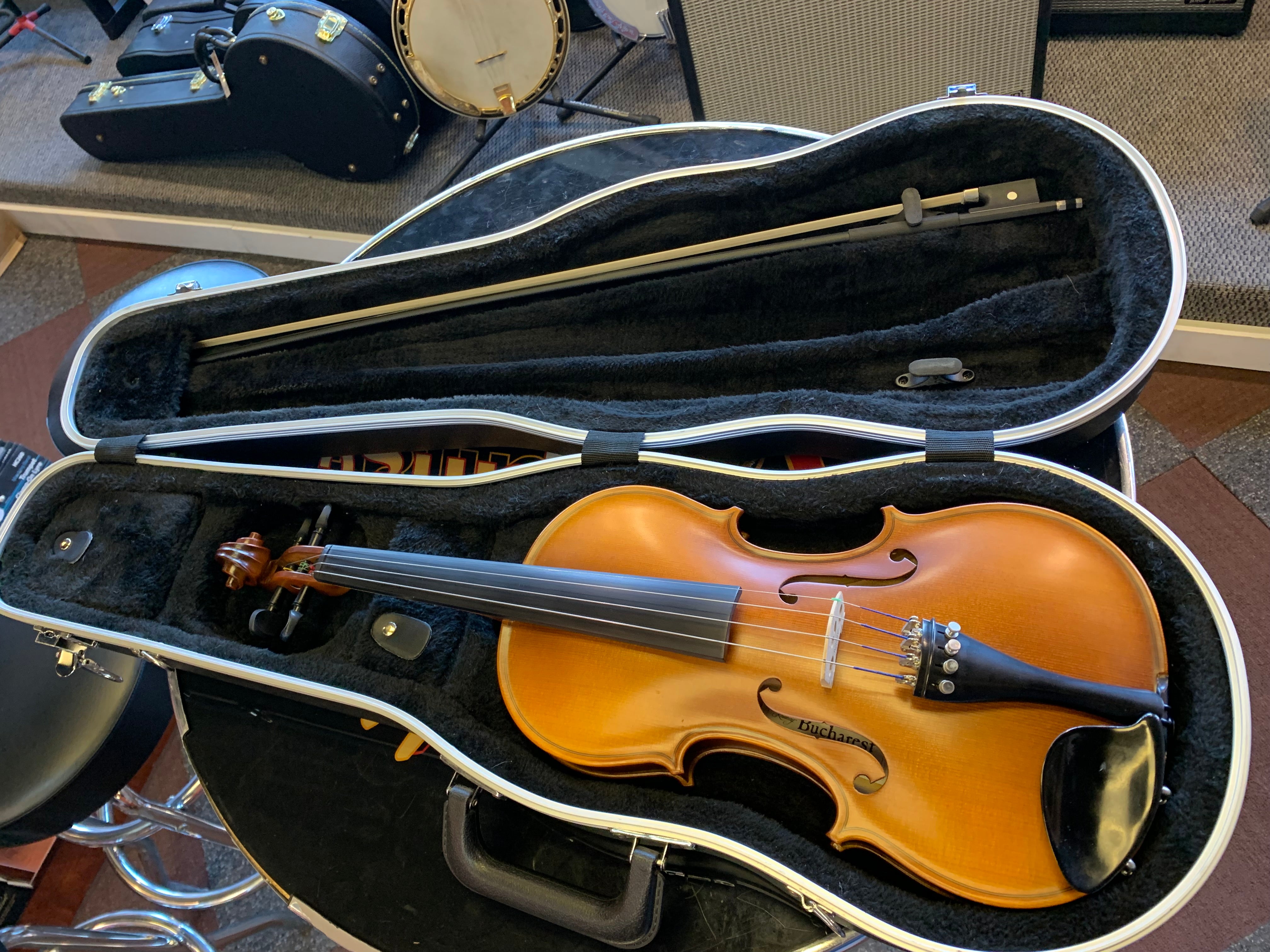 Knilling Bucharest 4KF Full-Size (4/4) Violin Outfit – Made in Romania