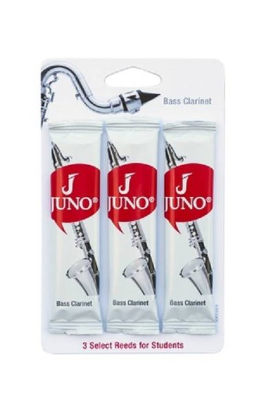 Juno Bass Clarinet Reeds, #3, card of 3