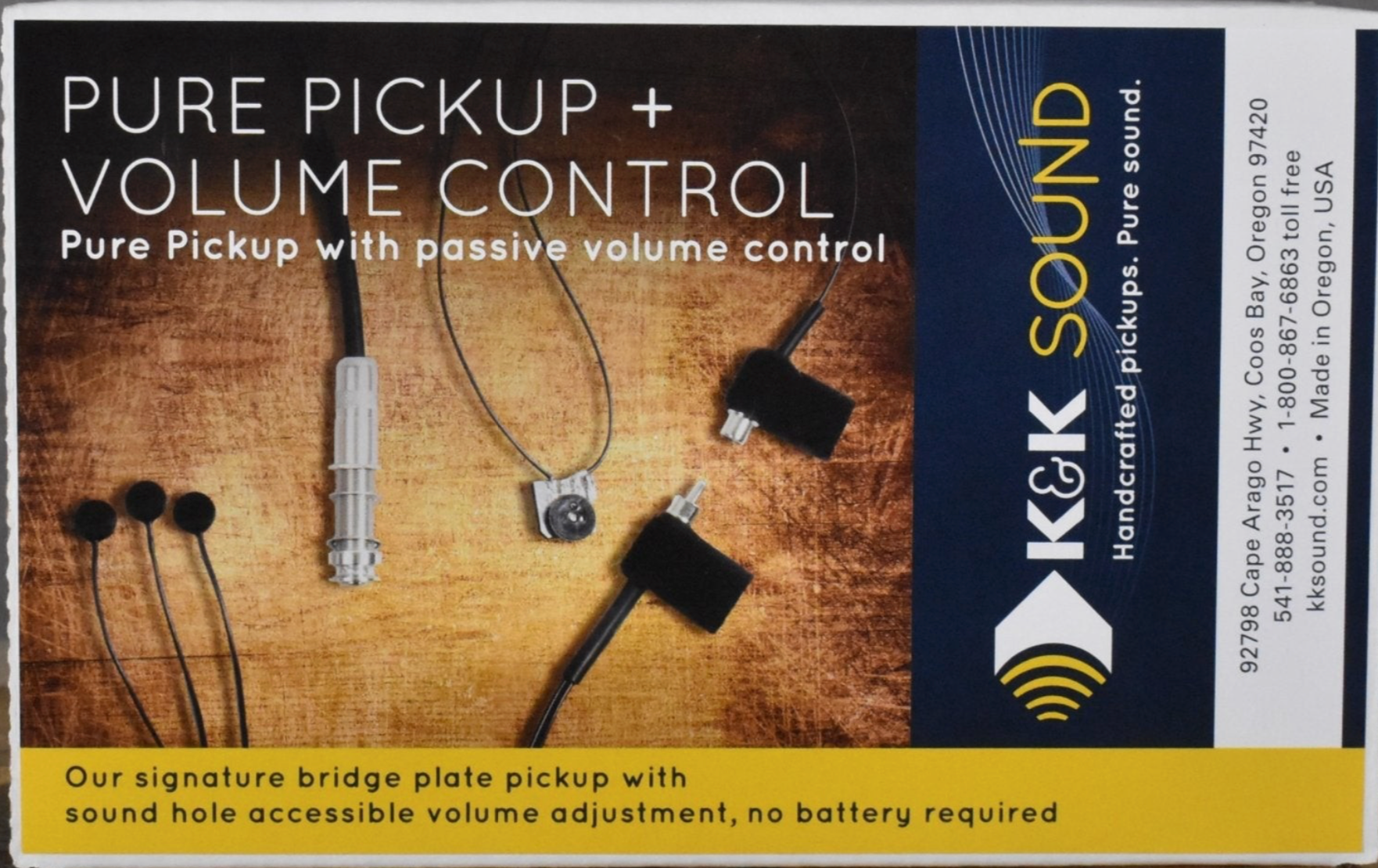 K&K Sound Pure Mini Pickup with Volume Control