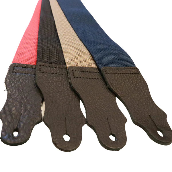 Franklin Premium Poly Web Guitar Strap - Glove Leather Ends - Tan