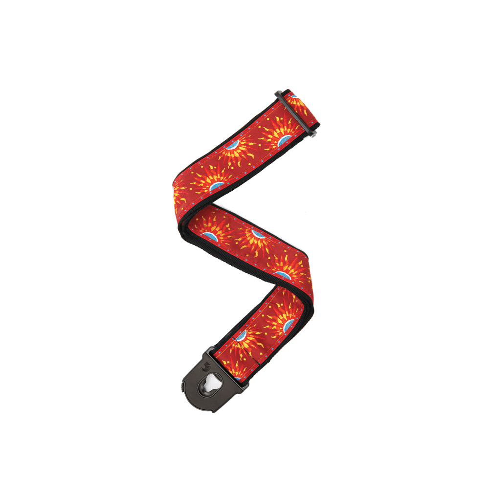 D’Addario Nylon Woven Guitar Strap, Sun
