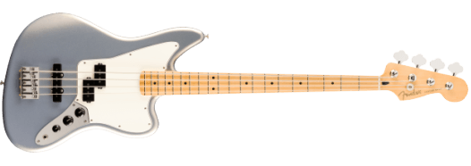 Fender Player Jaguar® Bass, Maple Fingerboard, Silver