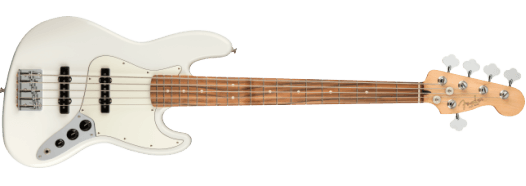 Fender Player Jazz Bass® V, Pau Ferro Fingerboard, Polar White