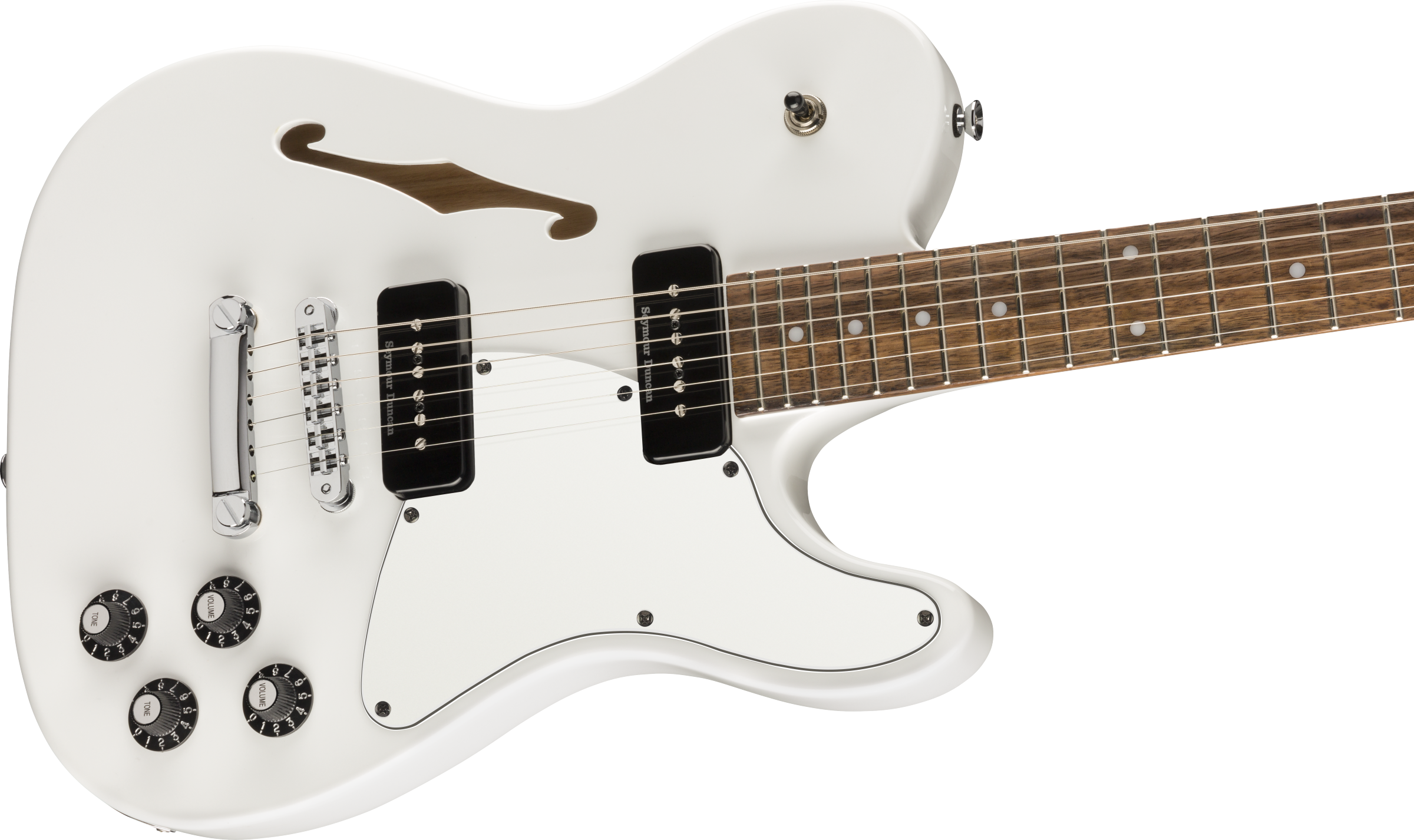 Fender Jim Adkins JA-90 Telecaster® Thinline, Laurel Fingerboard, White