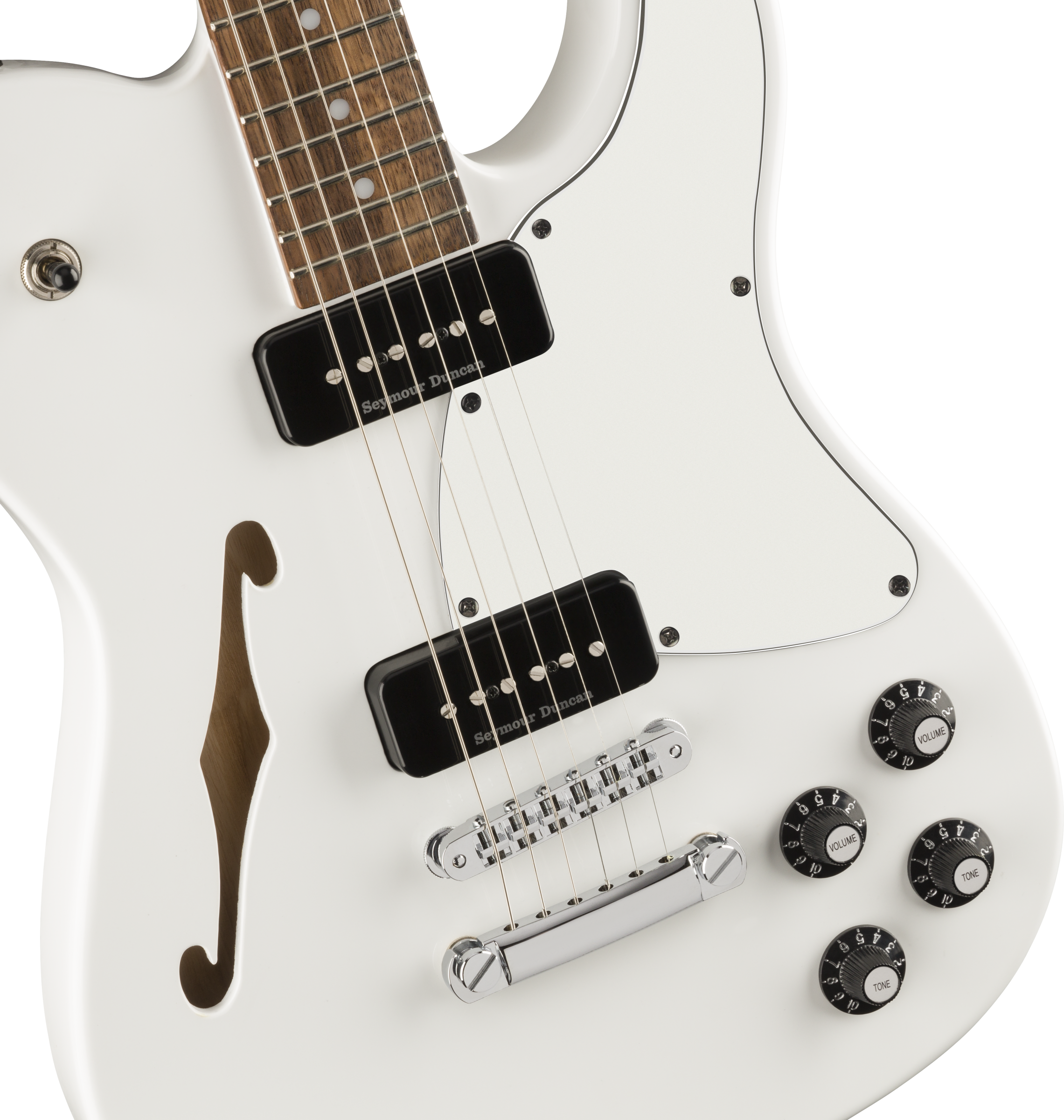 Fender Jim Adkins JA-90 Telecaster® Thinline, Laurel Fingerboard, White