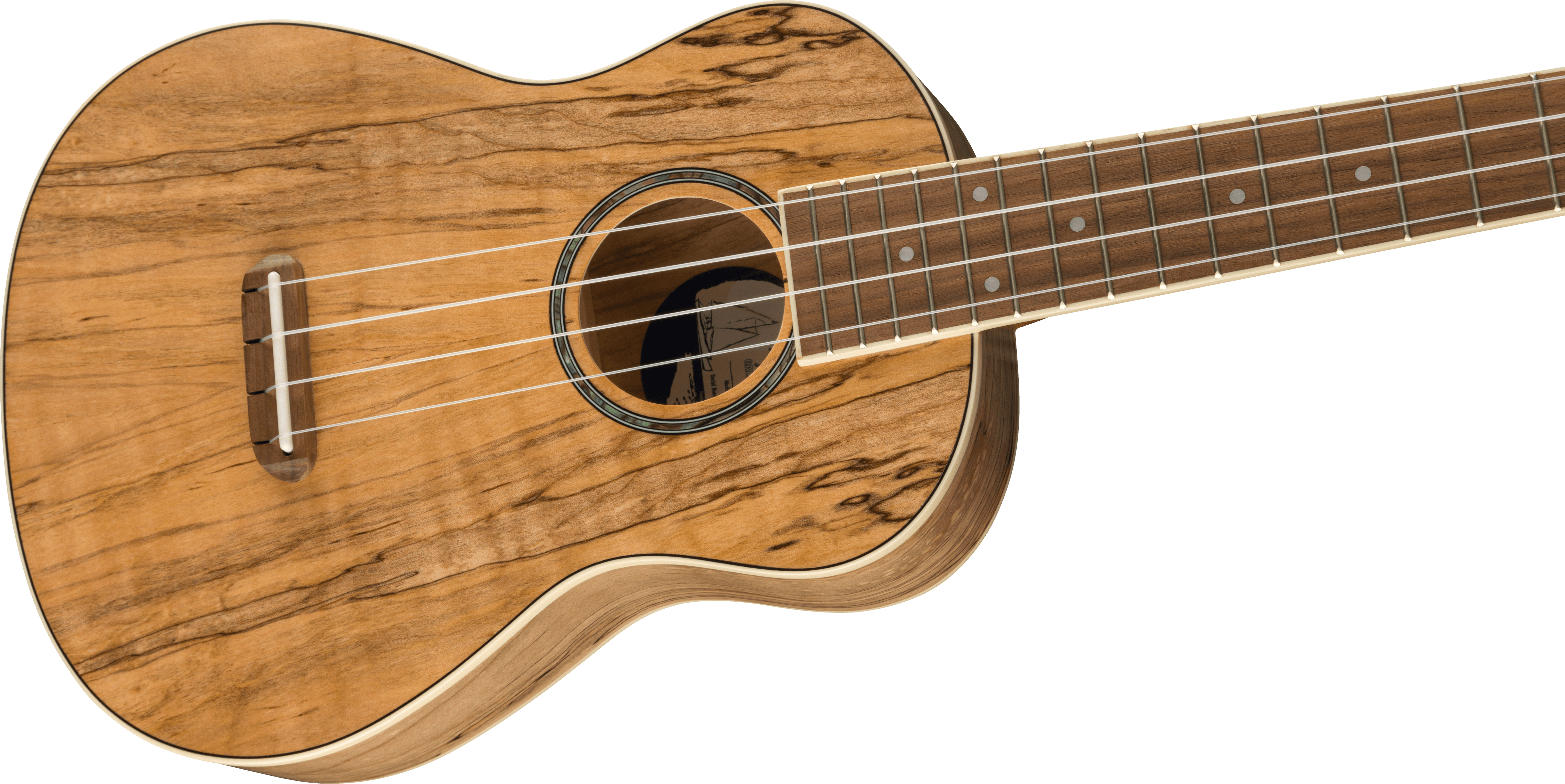 Fender Zuma Exotic Concert Ukulele, Walnut Fingerboard, Spalted Maple