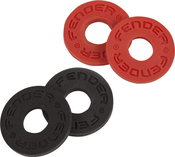 Fender® Strap Blocks 4-Pack, Black (2) and Red (2)