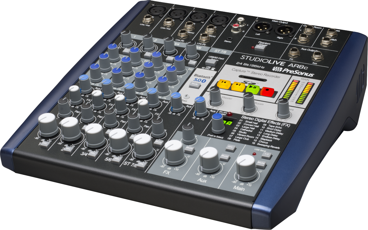 PreSonus® StudioLive® AR8c Analog Mixer, Blue