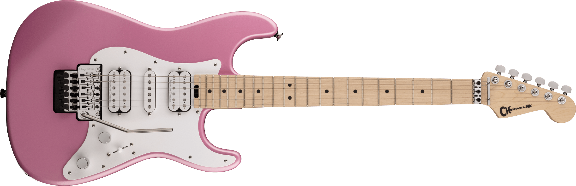 Charvel Pro-Mod So-Cal Style 1 HSH FR M, Maple Fingerboard, Platinum Pink