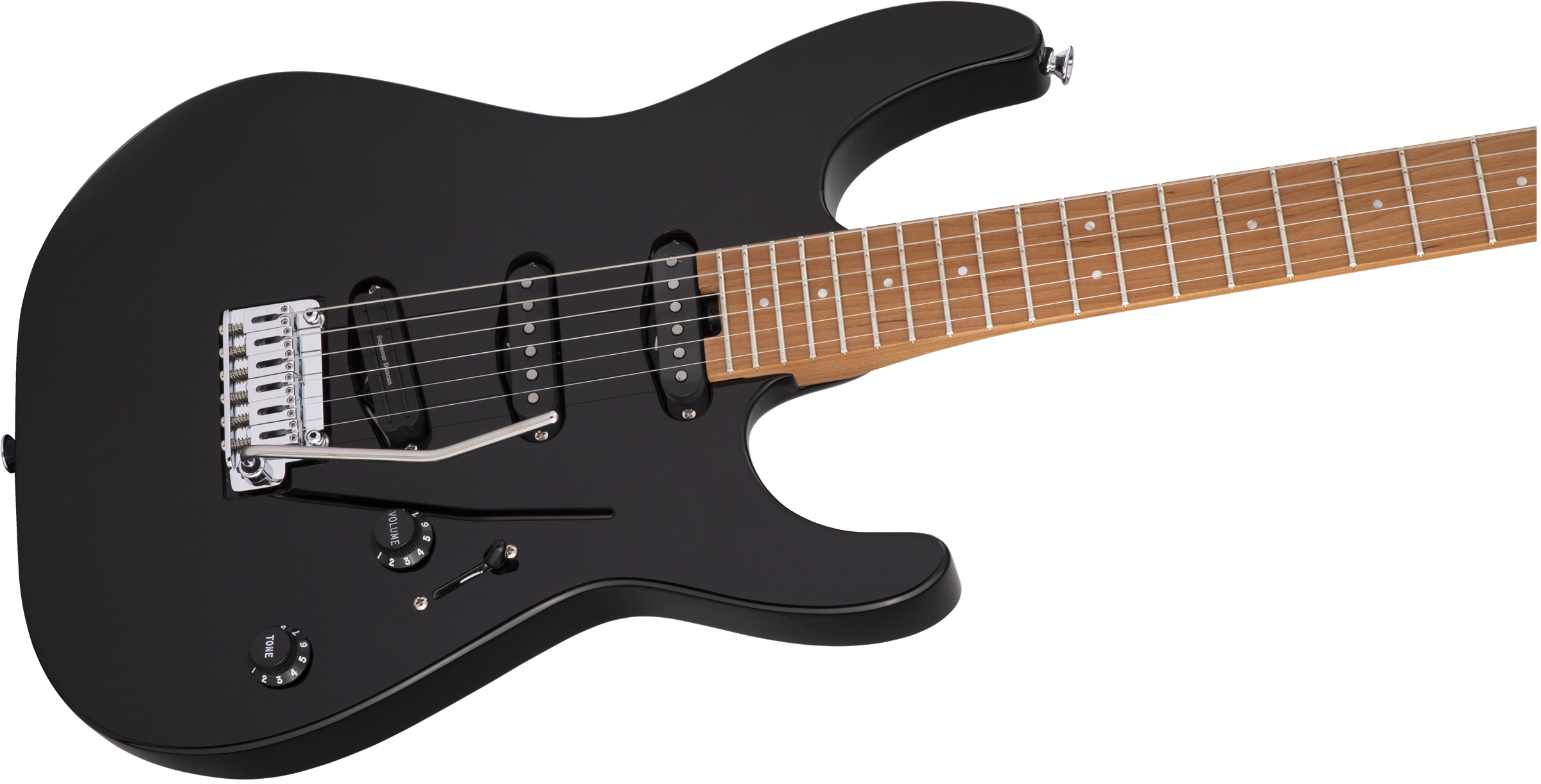 Charvel Pro-Mod DK22 SSS 2PT CM, Caramelized Maple Fingerboard, Gloss Black
