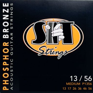 S.I.T. Acoustic Guitar Phosphor Bronze Strings Medium 13-56
