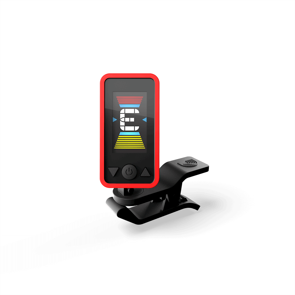 D'Addario Eclipse Tuner Red