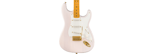 FSR Classic Vibe™ '50s Stratocaster® Maple Fingerboard, Parchment Pickguard, Gold Hardware, White Blonde