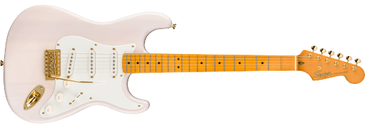 Fender Squier FSR Classic Vibe™ '50s Stratocaster® Maple Fingerboard, Parchment Pickguard, Gold Hardware, White Blonde