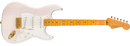 Fender Squier FSR Classic Vibe™ '50s Stratocaster® Maple Fingerboard, Parchment Pickguard, Gold Hardware, White Blonde