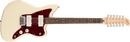 Squier Paranormal Jazzmaster® XII, Laurel Fingerboard, Tortoiseshell Pickguard, Olympic White