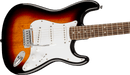 Squier Affinity Series™ Stratocaster®, Laurel Fingerboard, White Pickguard, 3-Color Sunburst