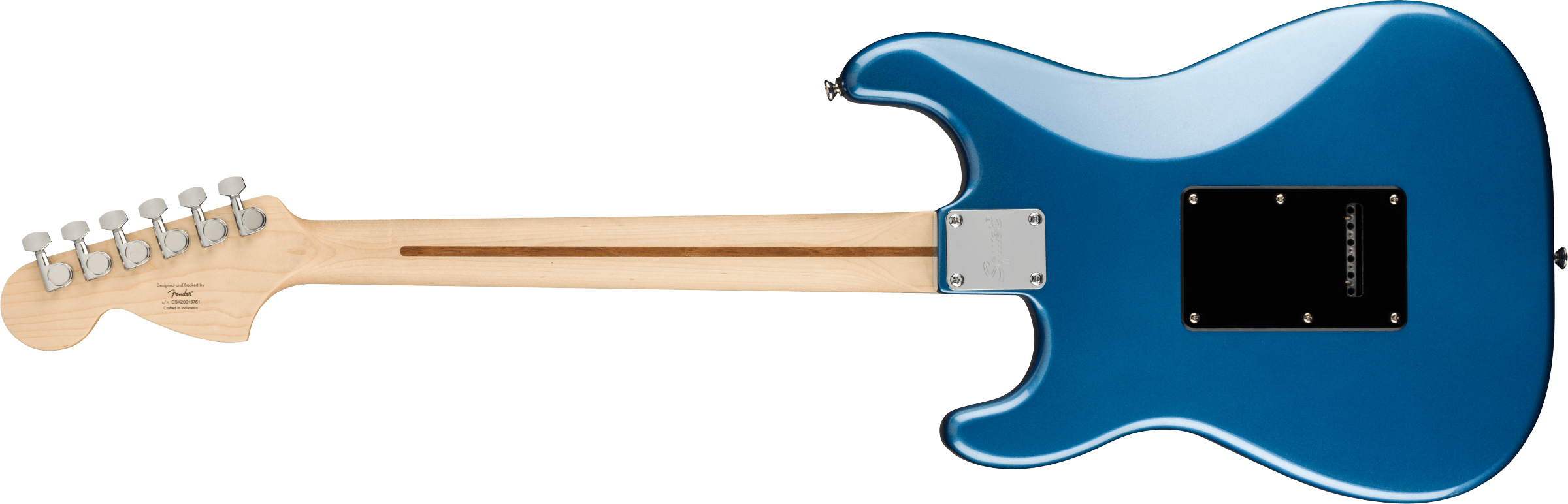 Squier Affinity Series™ Stratocaster®, Maple Fingerboard, Black Pickguard, Lake Placid Blue
