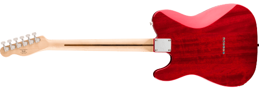 Squier Affinity Series® Telecaster® FMT SH, Laurel Fingerboard, White Pickguard, Crimson Red Transparent