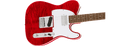 Squier Affinity Series® Telecaster® FMT SH, Laurel Fingerboard, White Pickguard, Crimson Red Transparent