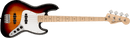 Squier Affinity Series™ Jazz Bass®, Maple Fingerboard, White Pickguard, 3-Color Sunburst