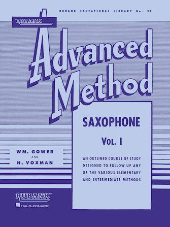 Rubank Advanced Method – Saxophone Vol. 1 Advanced Band Method