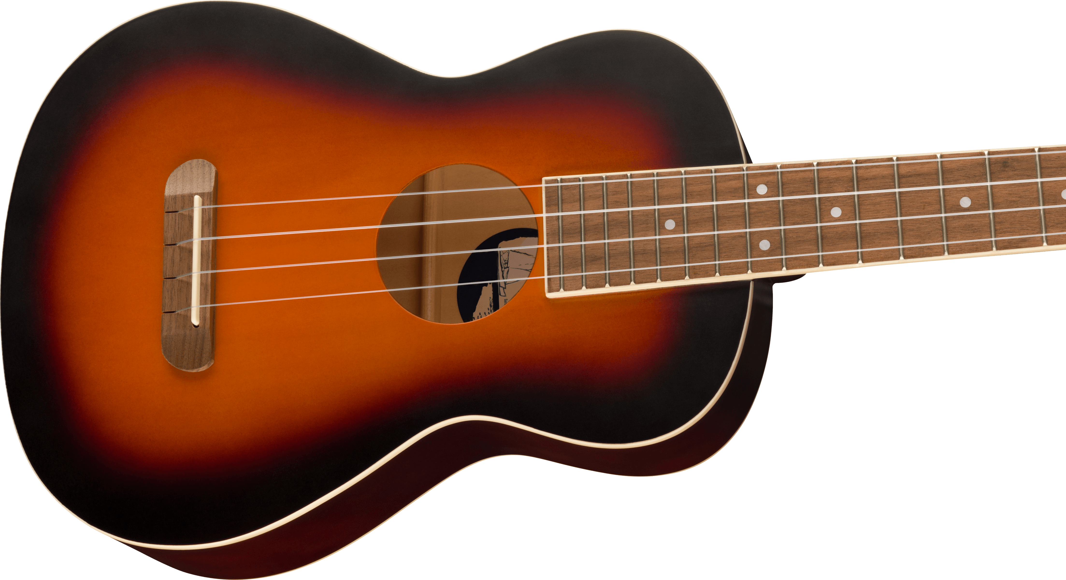 Fender Avalon Tenor Ukulele, Walnut Fingerboard, 2-Color Sunburst