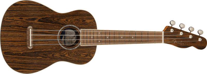 Fender Zuma Exotic Concert Ukulele, Walnut Fingerboard, Bocote