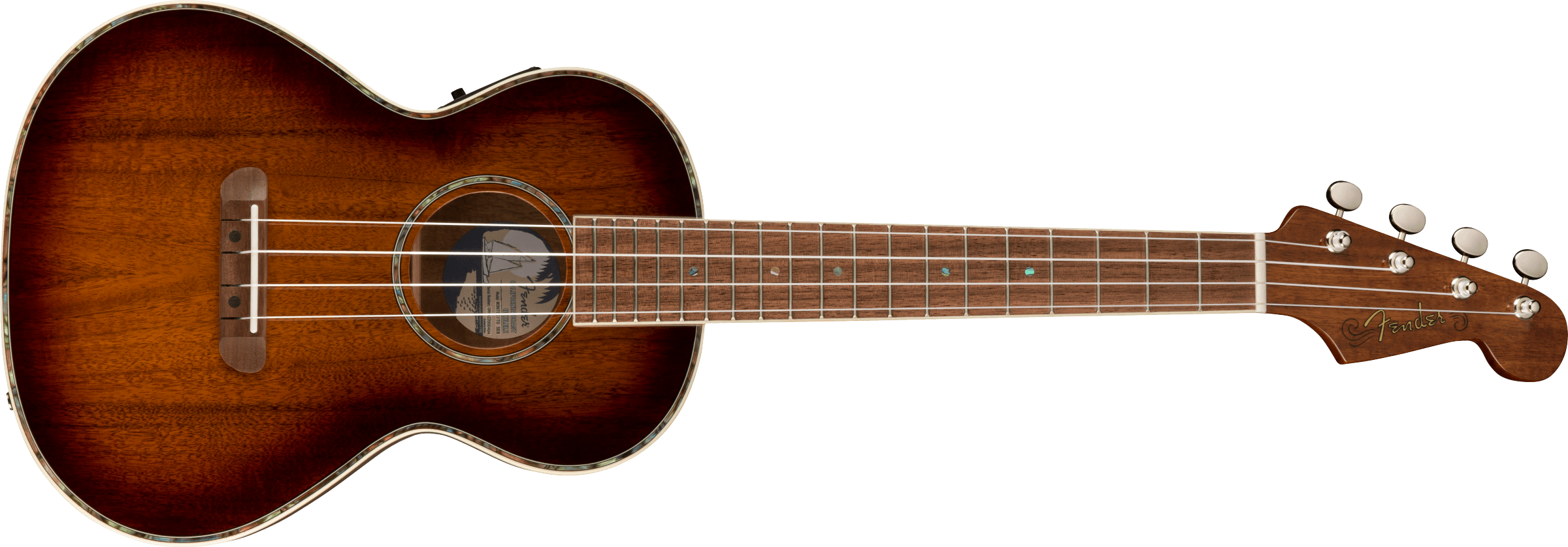 Fender Montecito Tenor Ukulele, Walnut Fingerboard, Shaded Edge Burst