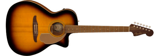 Fender Newporter™ Player, Walnut Fingerboard, Gold Pickguard, Sunburst