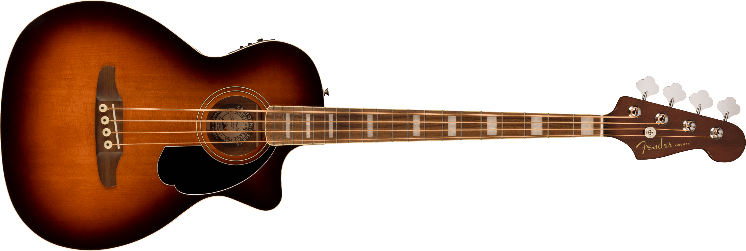 Fender Kingman™ Bass, Walnut Fingerboard, Black Pickguard, Shaded Edge Burst