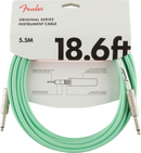 Fender Original Series Instrument Cable, 18.6', Surf Green