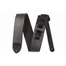 Fender 2.5" Leather Small Rivets Strap, Black