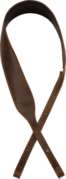 Fender Paramount Banjo Leather Strap, Brown