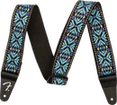 Fender Pasadena Woven Strap, Blue Snowflake, 2"