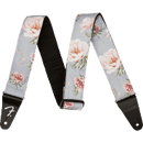 Fender Floral Strap, Gray, 2"