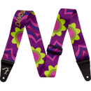 Fender J Mascis Strap, Magenta Flower Strap, 2"