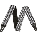 Fender Houndstooth Jacquard Strap, White, 2"