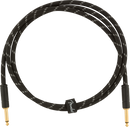 Fender Deluxe Series Instruments Cable, Straight/Straight, 5', Black Tweed
