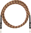 Fender Festival Instrument Cable, Straight/Straight, 10', Pure Hemp, Rainbow