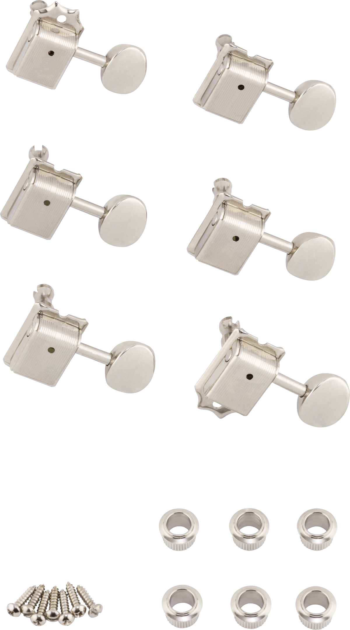 Fender Pure Vintage Guitar Tuning Machines, Nickel/Chrome, (6)