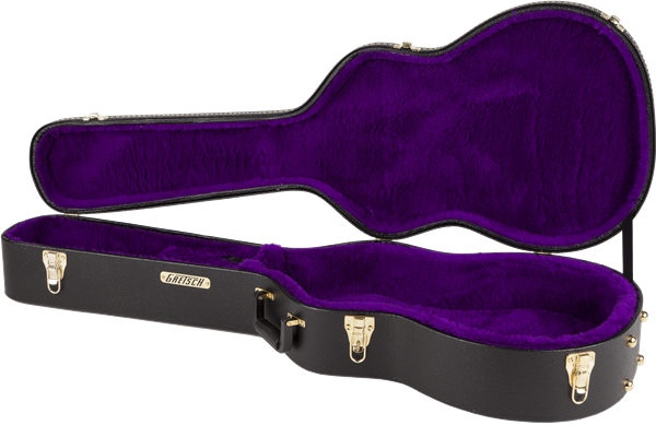 G6295 Square Neck Resonator Flat Top Case, Black