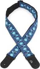 D'Addario 2-inch Woven Guitar Strap - Monterey 2 - Blue